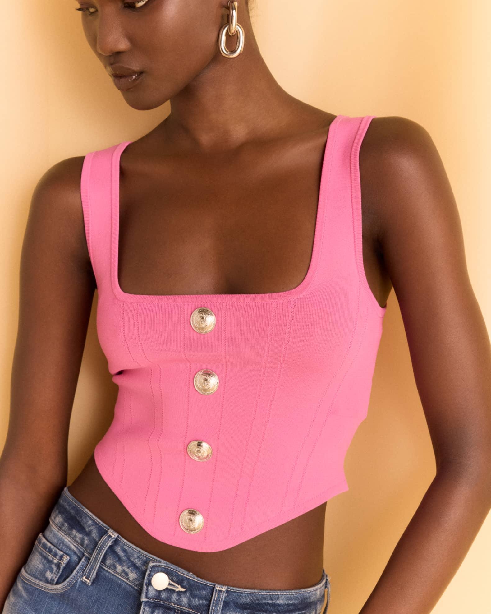 Saga Square-Neck Corset Top Product Image