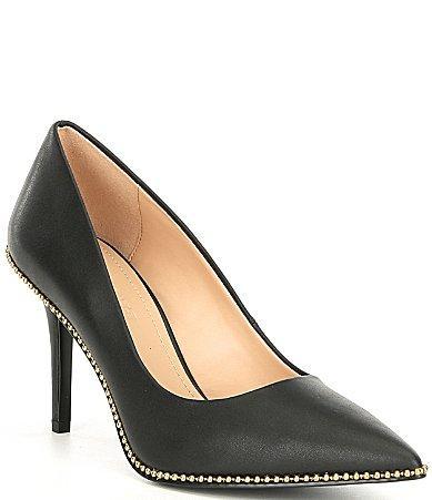 Womens Waverly Bead-Trim Leather Pumps Product Image