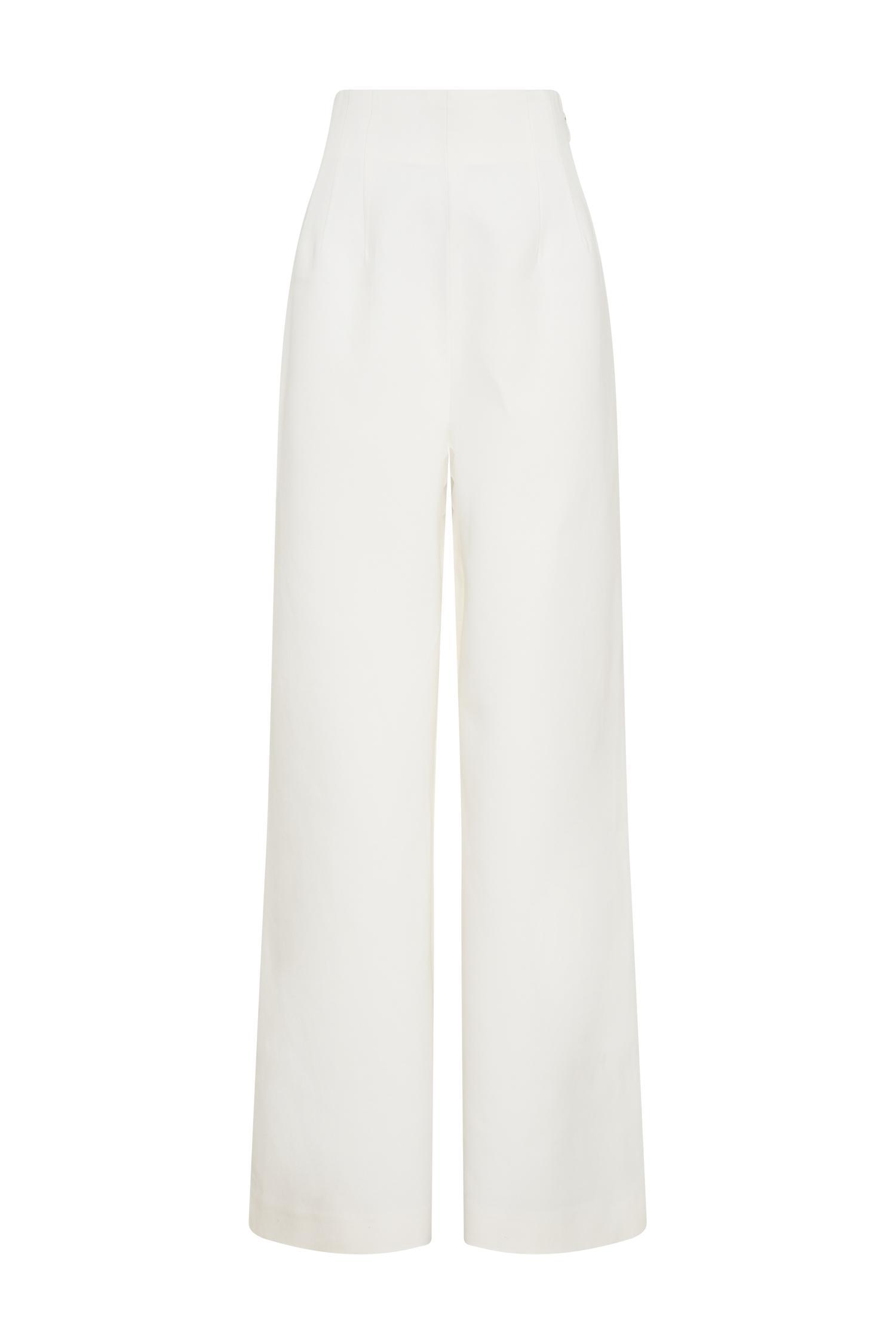 Silas High Waist Pants - White Product Image