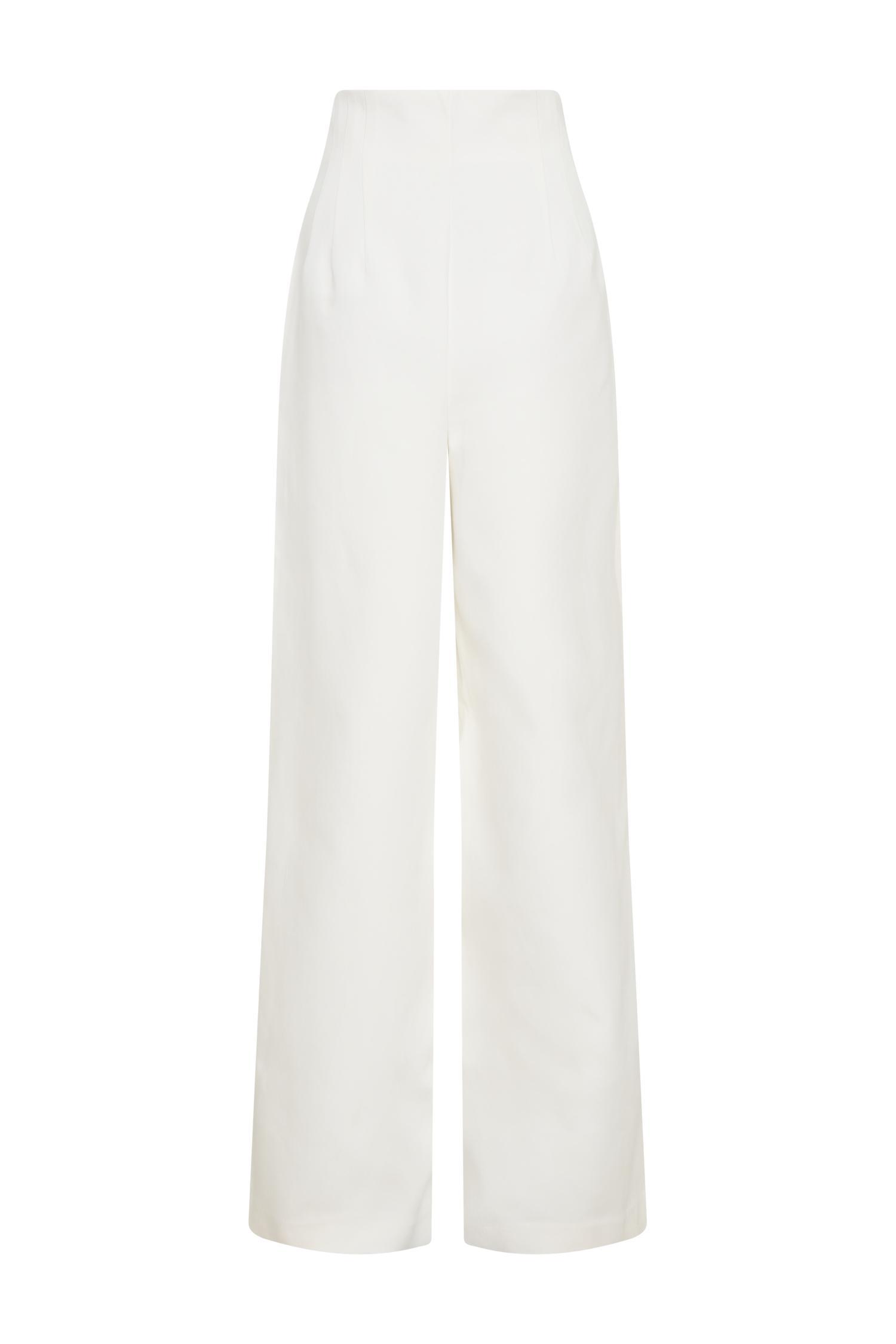 Silas High Waist Pants - White Product Image
