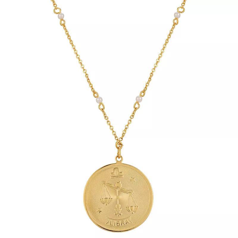 1928 Gold-tone Sagittarius Pendant Necklace, Womens, January Product Image