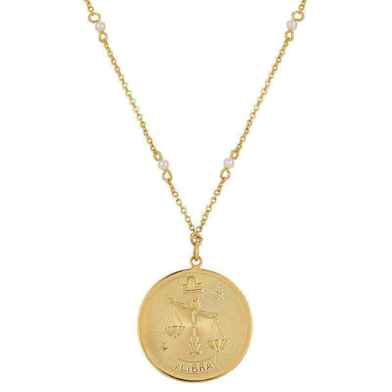 1928 Gold-tone Sagittarius Pendant Necklace, Womens, January Product Image