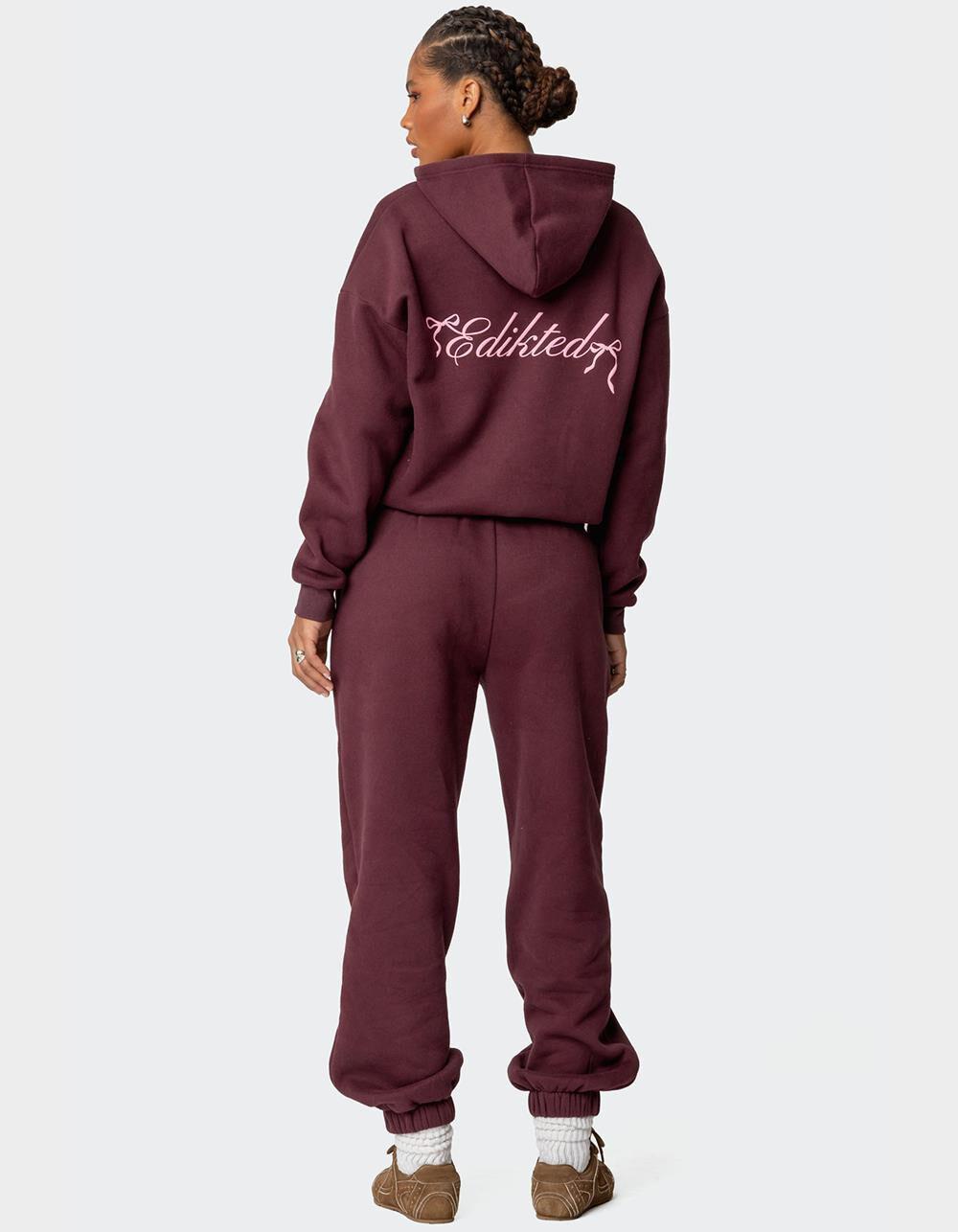 EDIKTED Sasha Bow Detail Hoodie Product Image