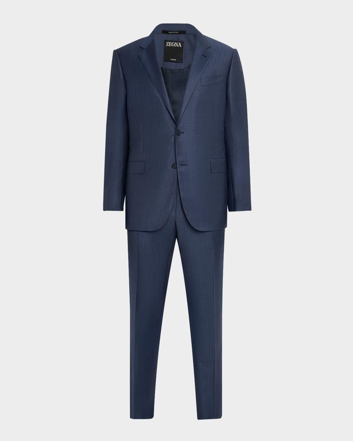 Men's Wool Pinstripe Suit Product Image