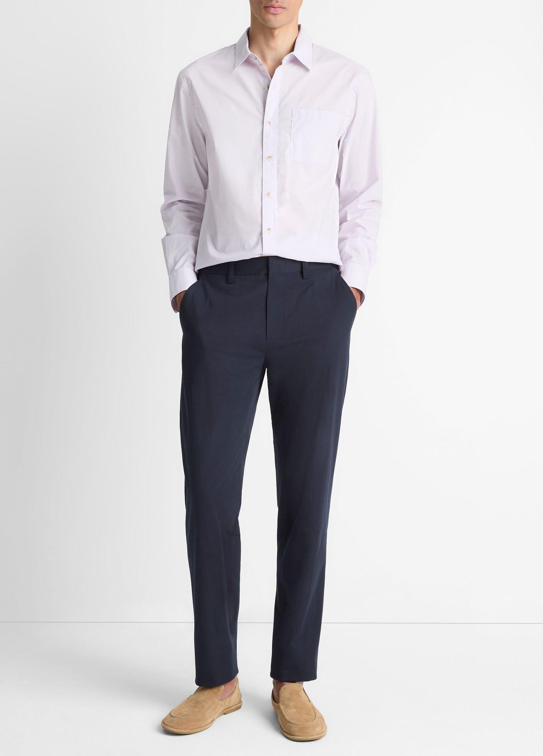 Cotton Poplin Button-Front Shirt Product Image