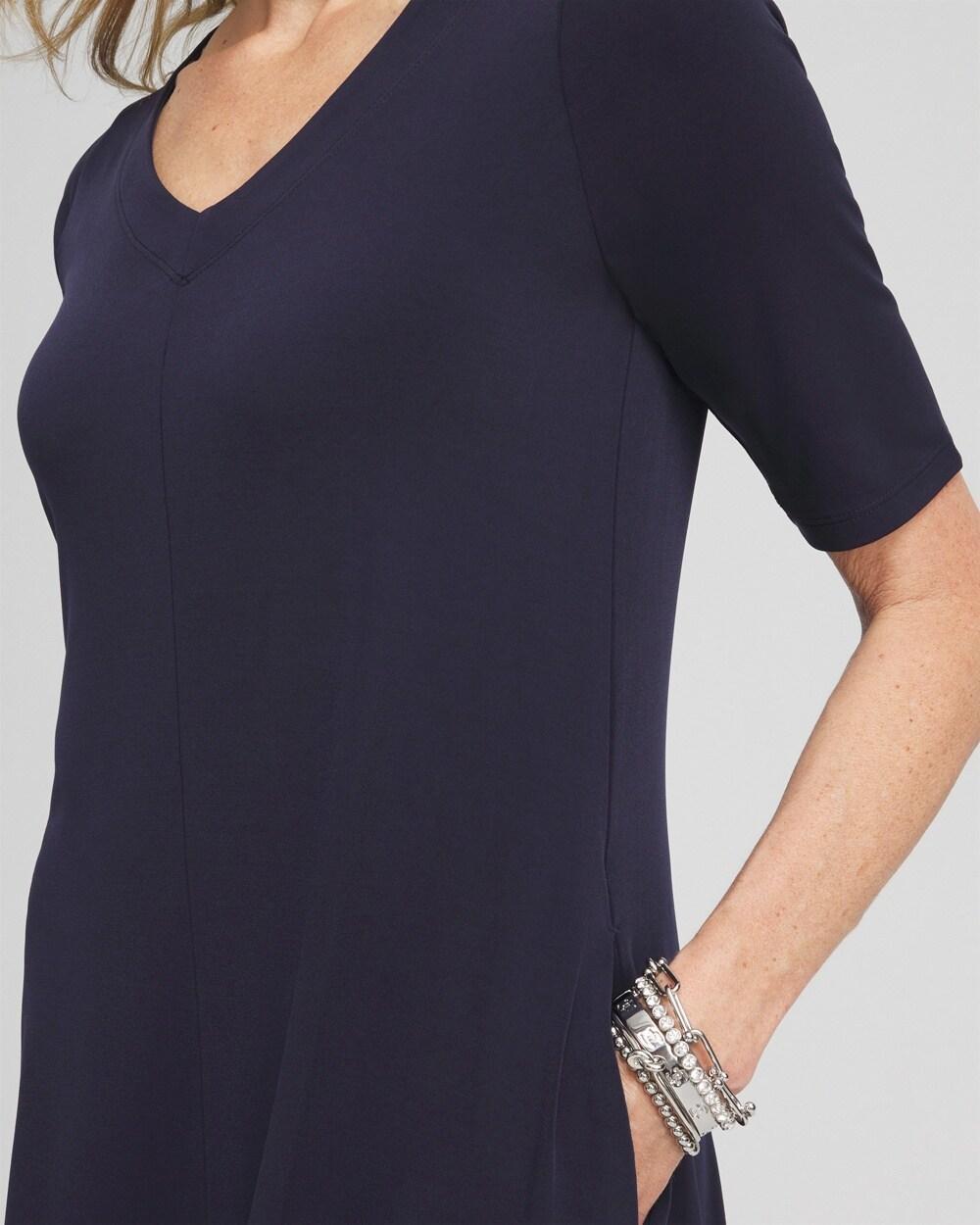 V-neck Midi Dress Product Image