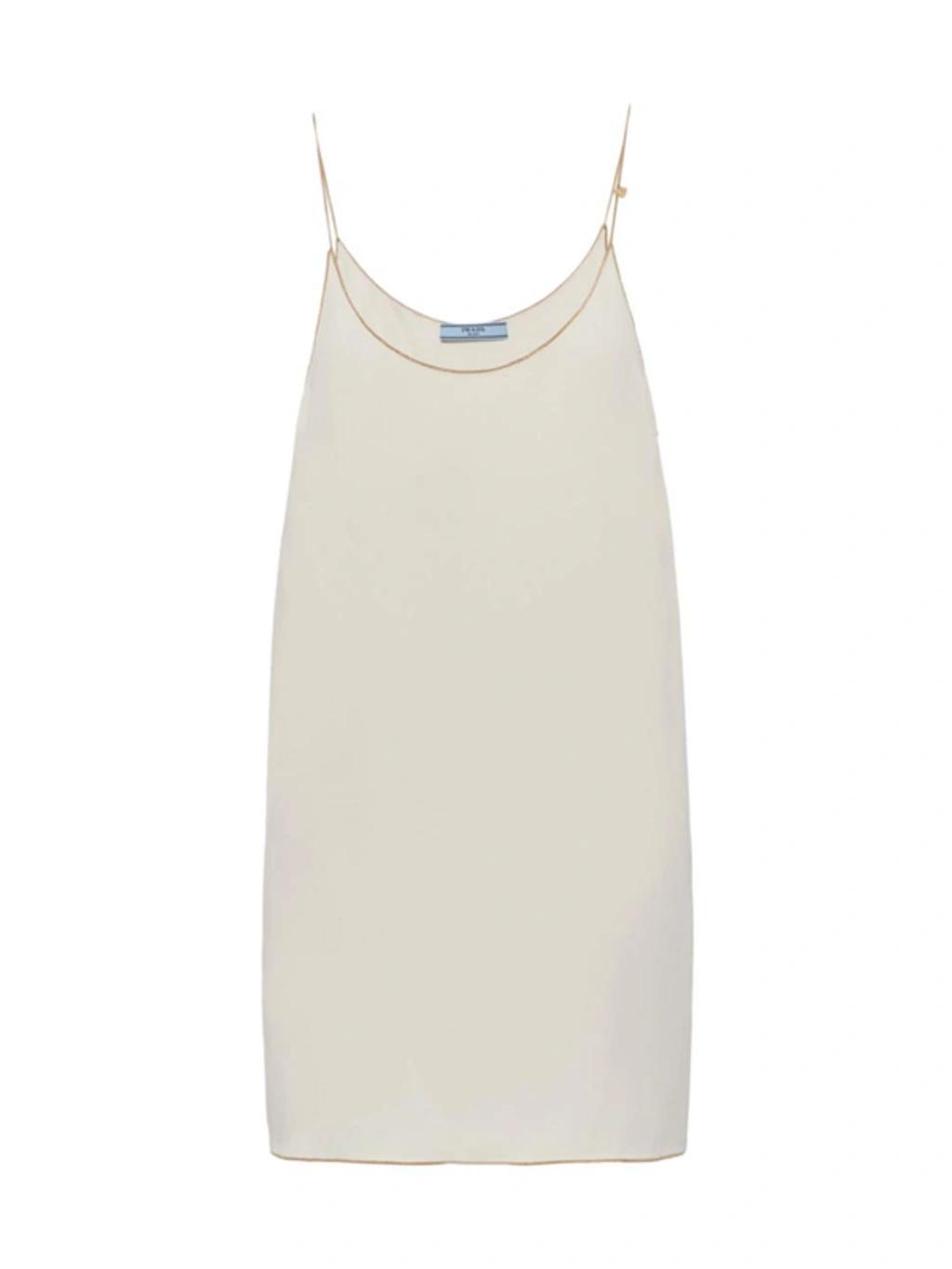 Sablé Chain-link Mini-dress In Beige Product Image