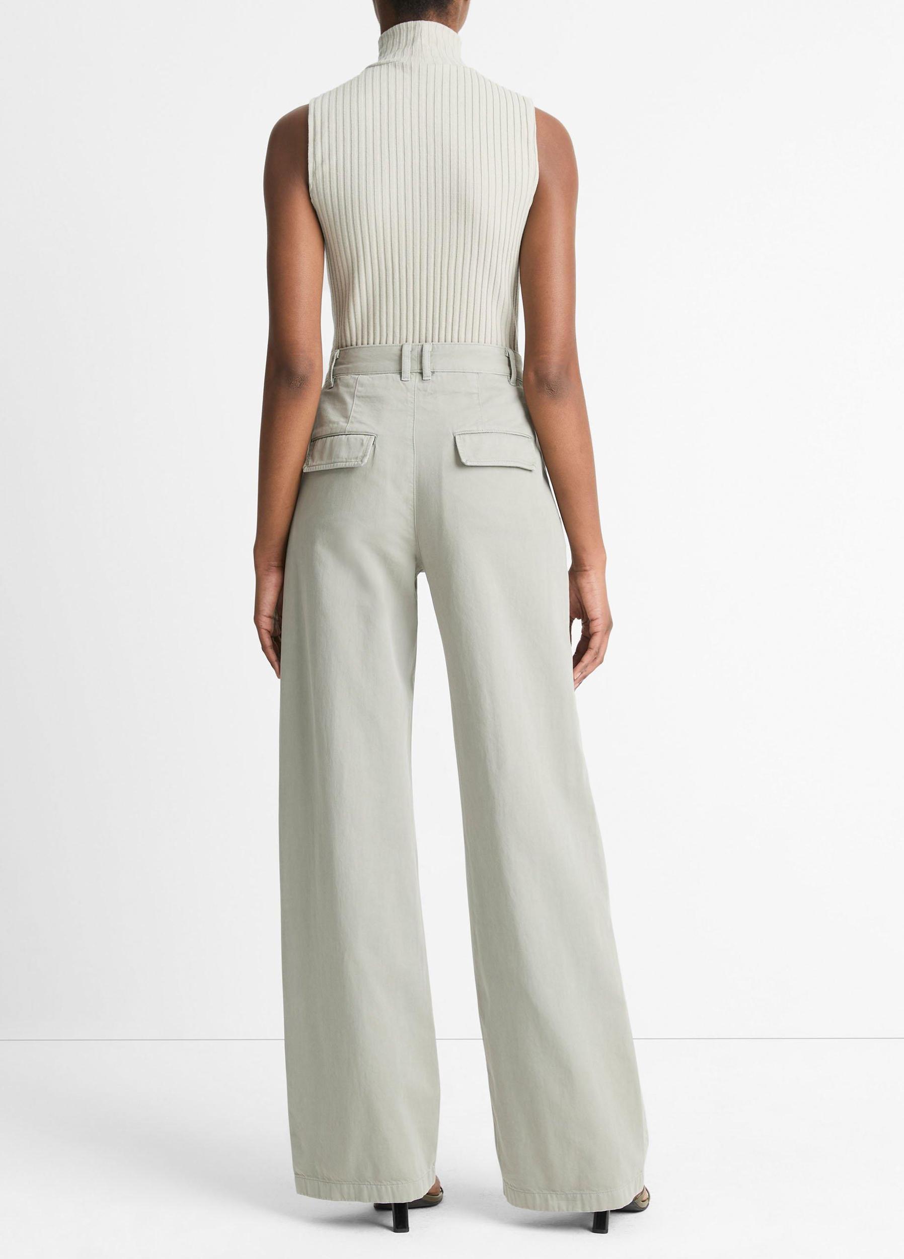 Cotton Low-Rise Wide-Leg Pant Product Image