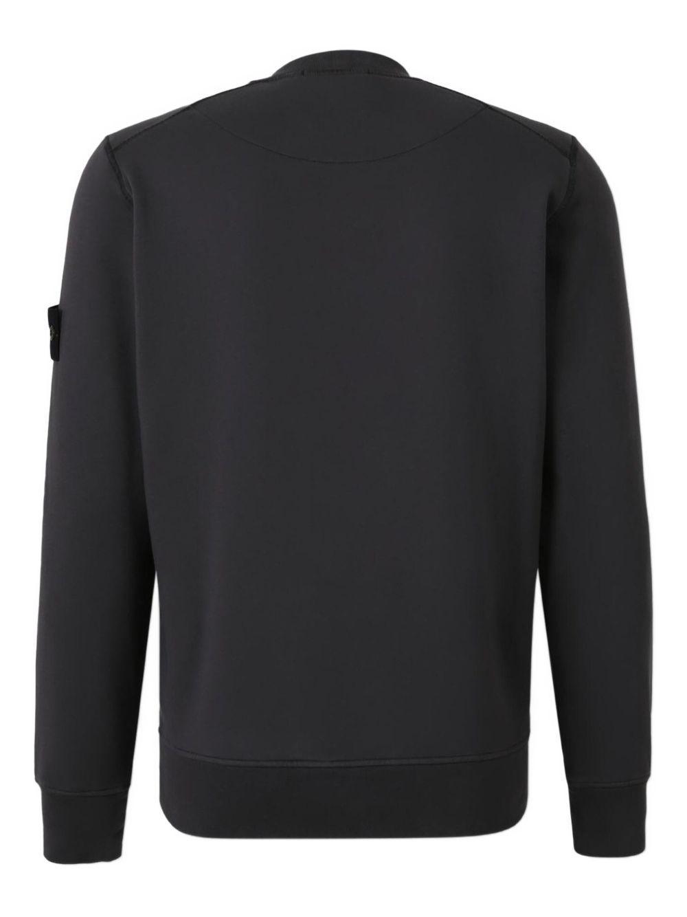 Compass-badge cotton sweatshirt Product Image