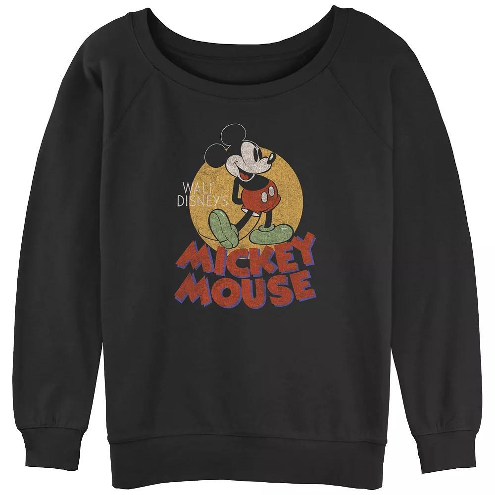 Disney's Juniors' Mickey Mouse Classic Slouchy Terry, Girl's, Size: XXL, Black Product Image