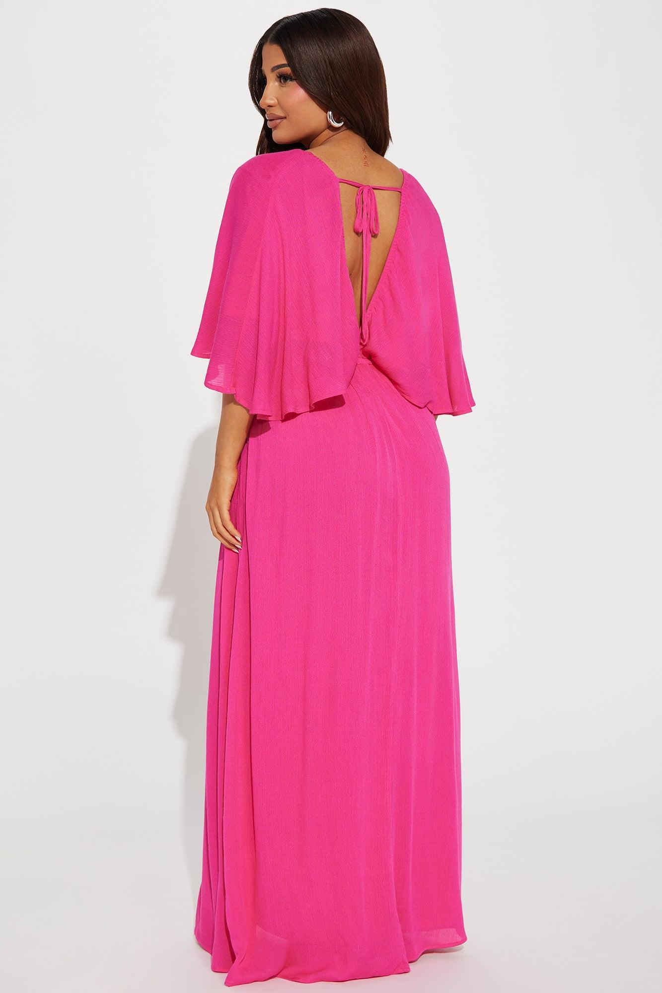 Vivienne Maxi Dress - Fuchsia Product Image