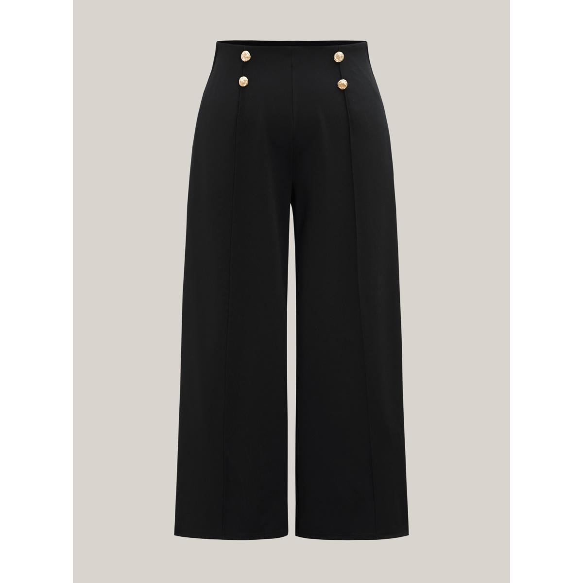 High-Rise Cotton Twill Pants Product Image