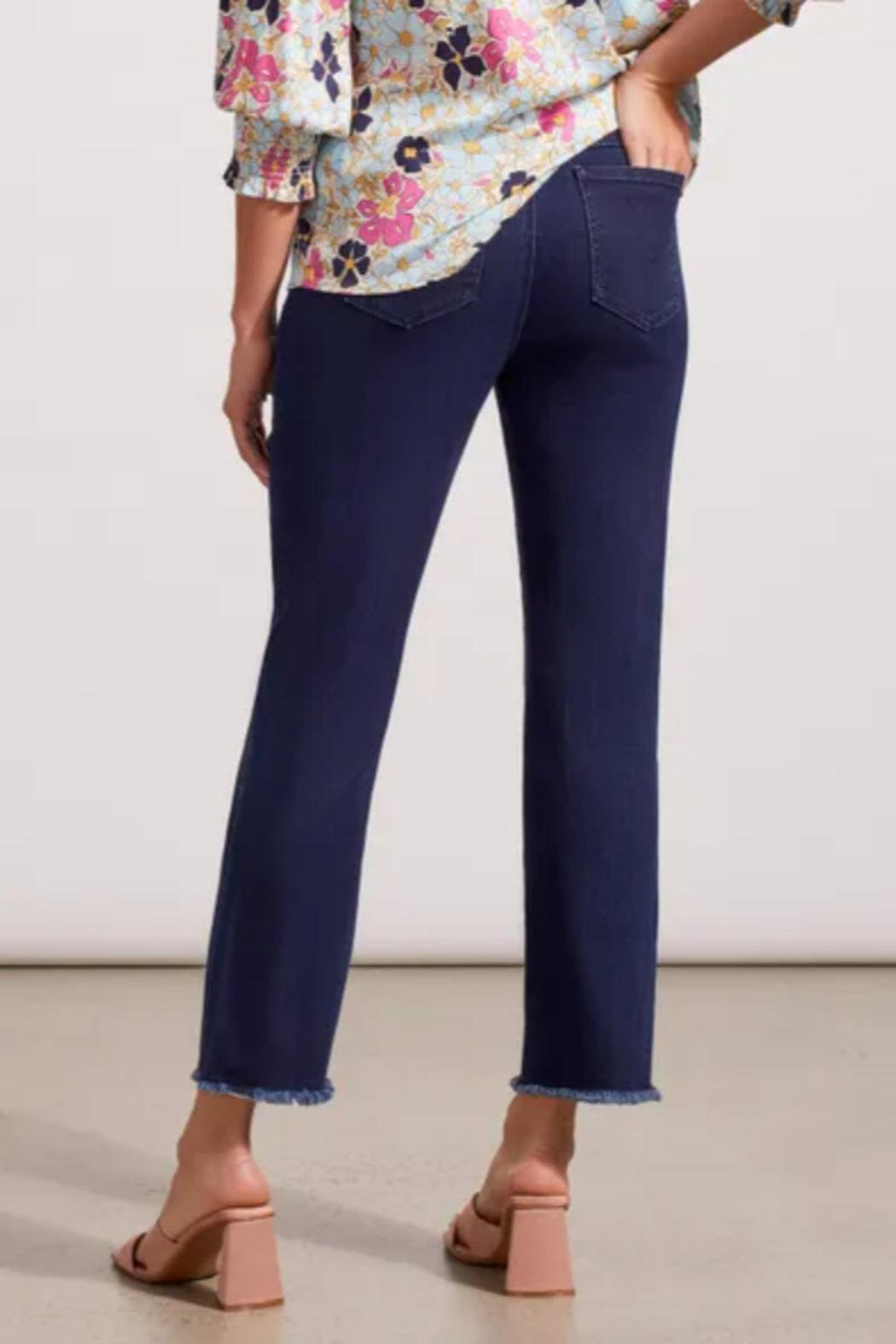 AUDREY PULL-ON STRAIGHT CROP PANT Product Image