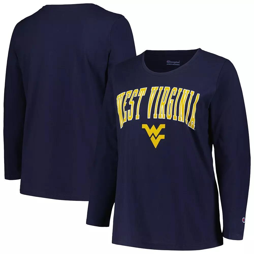 Women's Profile Navy West Virginia Mountaineers Plus  Product Image