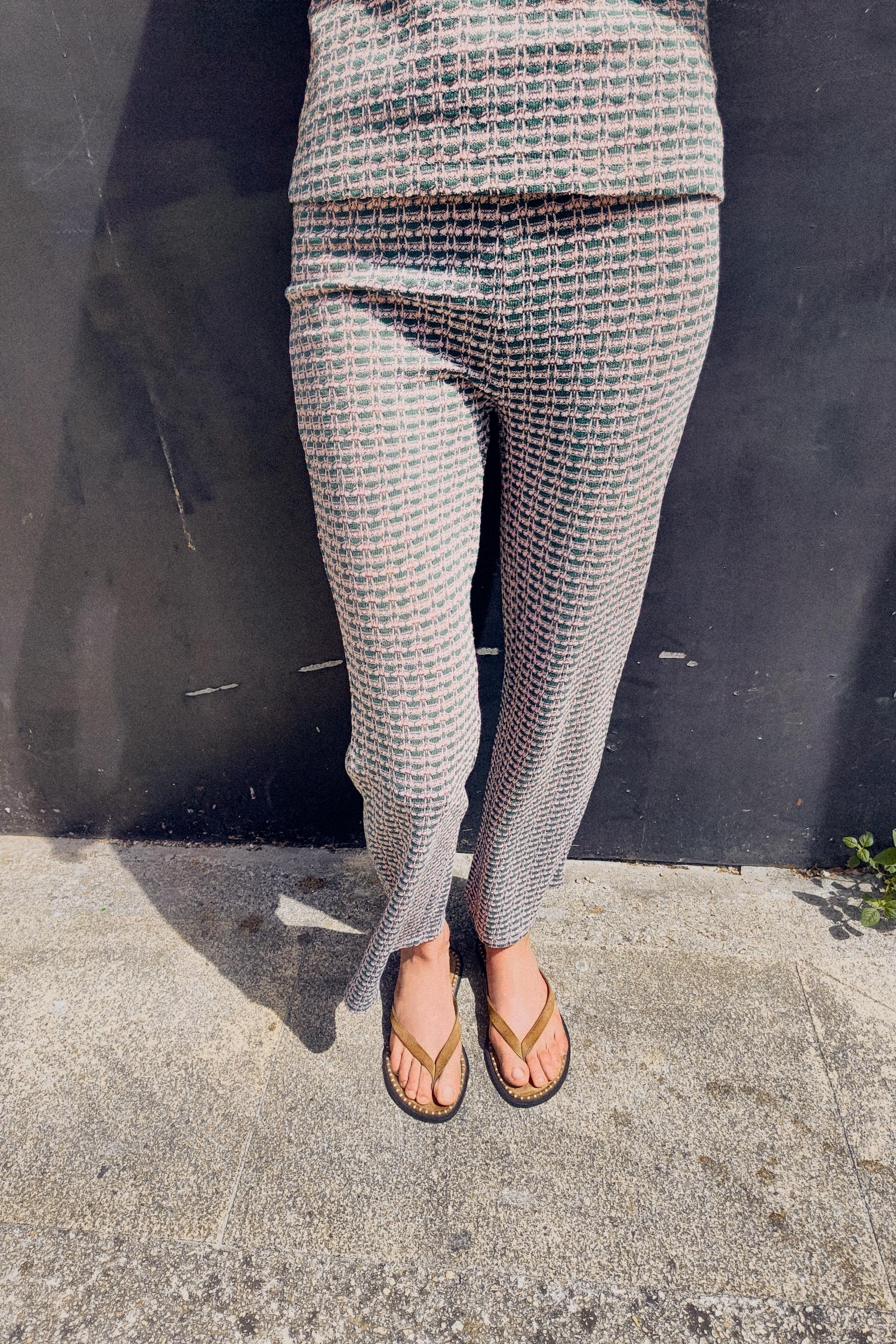 JACQUARD ANKLE PANTS Product Image