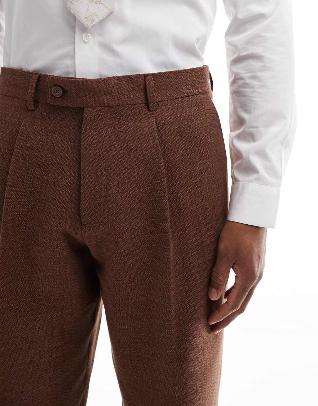 Viggo lisandro suit pants in dark brown - part of a set Product Image