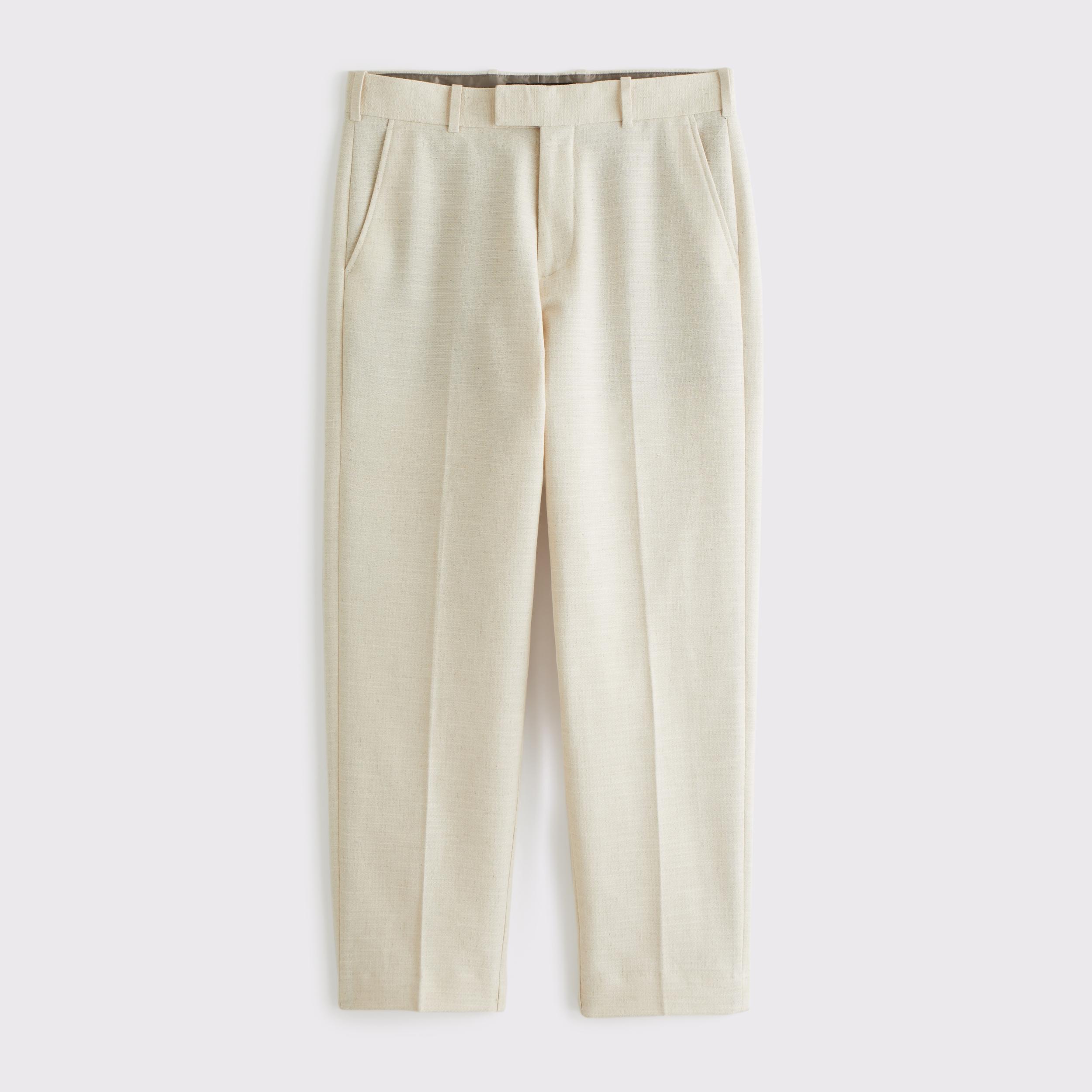 The A&F Collins Cotton-Texture Suit Pant Product Image