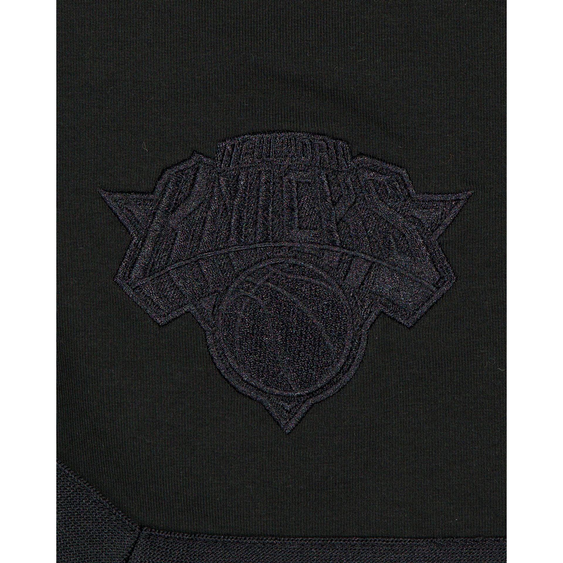 New York Knicks Black on Black Logo Select Shorts Male Product Image