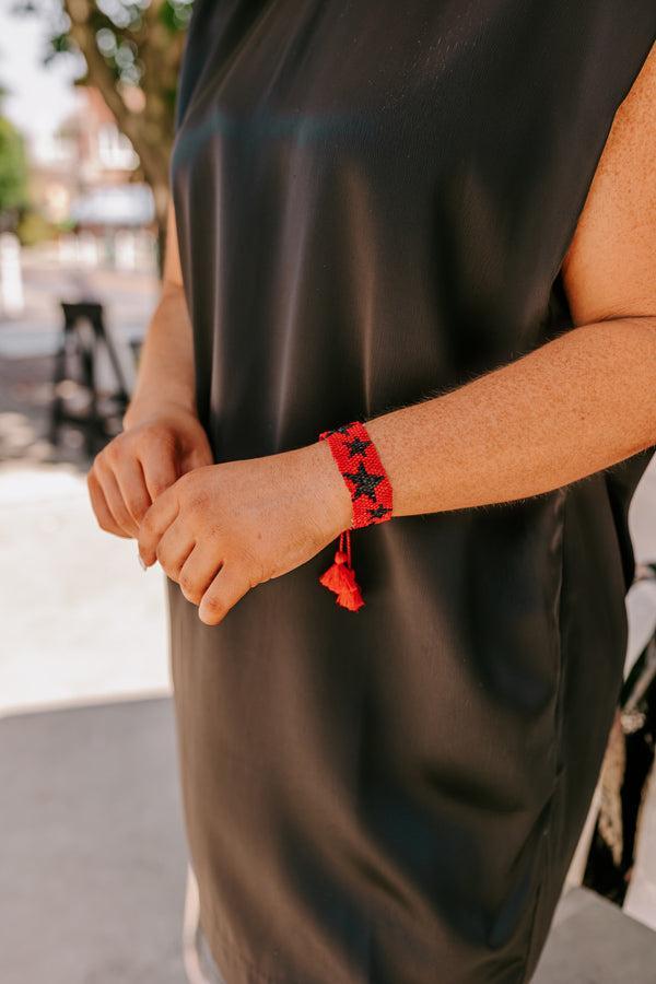 Winners Only Beaded Bracelet In Red/Black Product Image