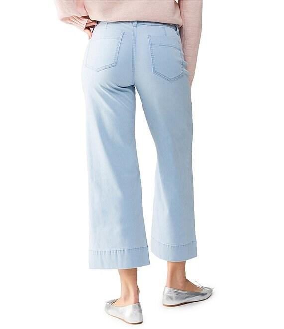 Sanctuary The Marine Denim Mid Rise Wide Leg Cropped Pant Product Image
