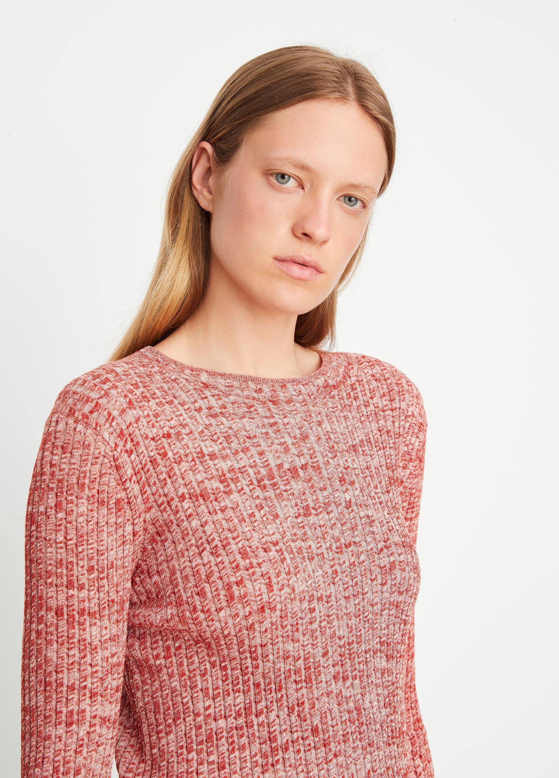 Marled Wool-Cotton Sweater Product Image