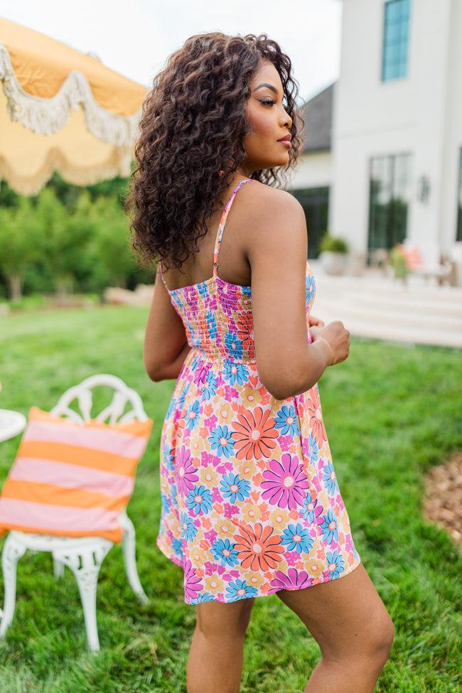 Sunbeam Bouquet Multi Floral Print Romper Product Image