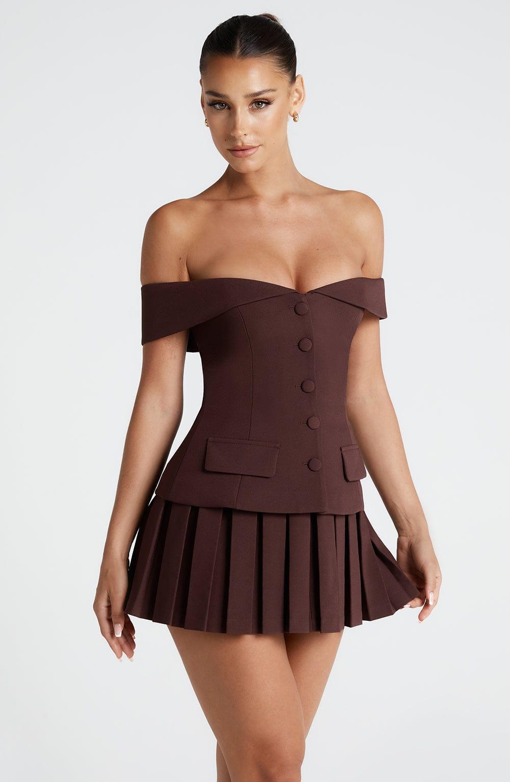 Blakely Top - Plum Brown Product Image