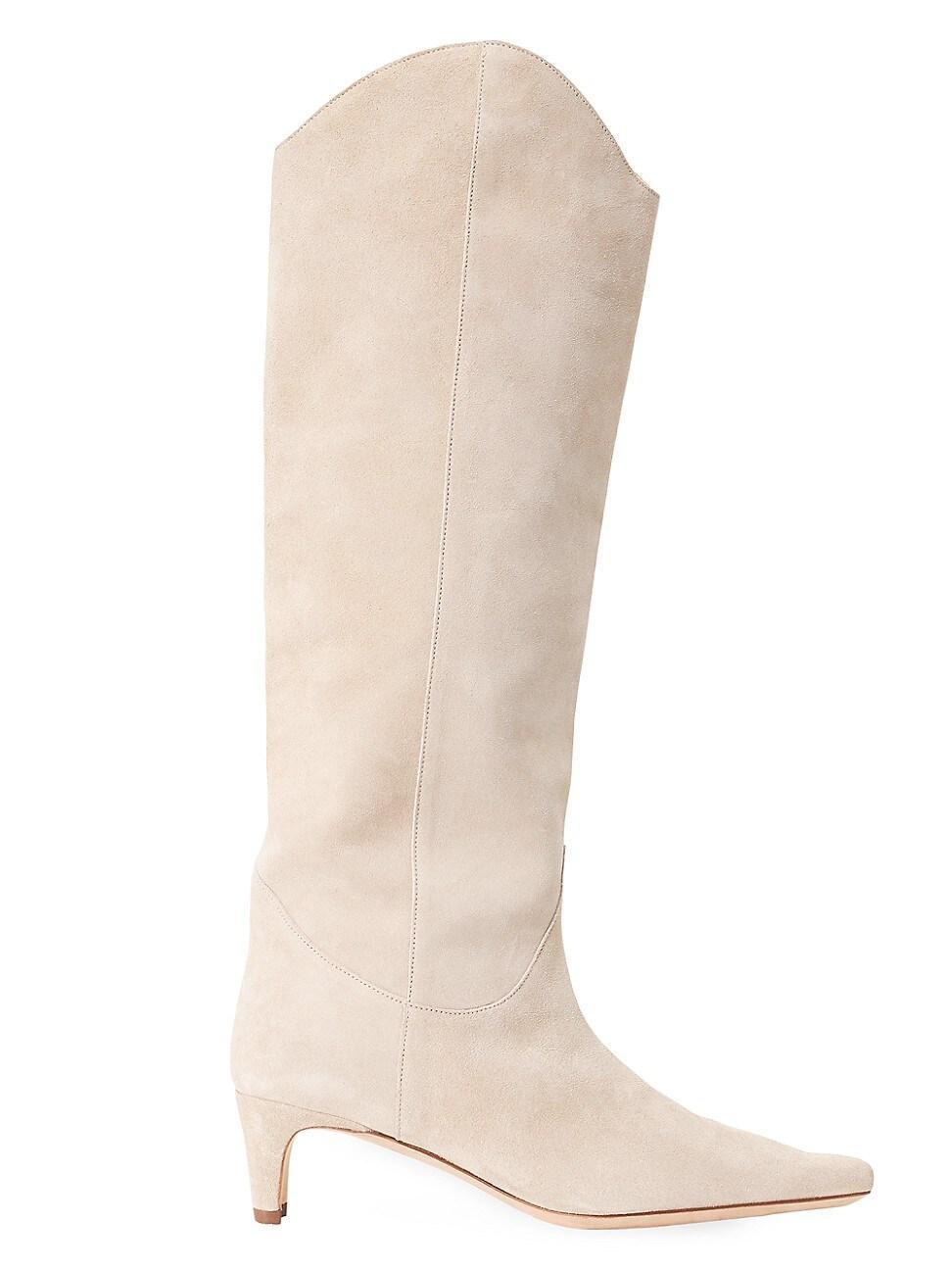 Womens Wally Leather Knee-High Boots Product Image