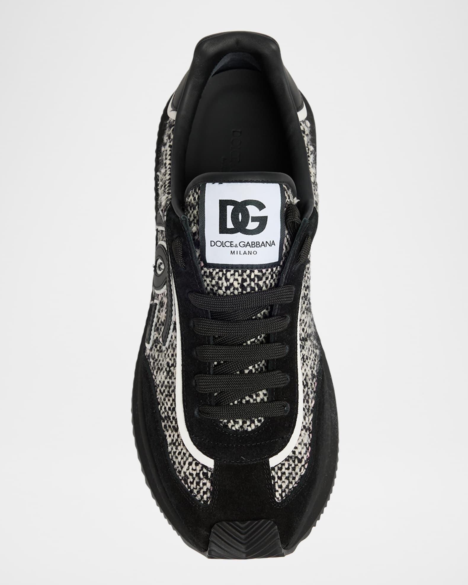 Men's Suede and Wool Runner Sneakers Product Image