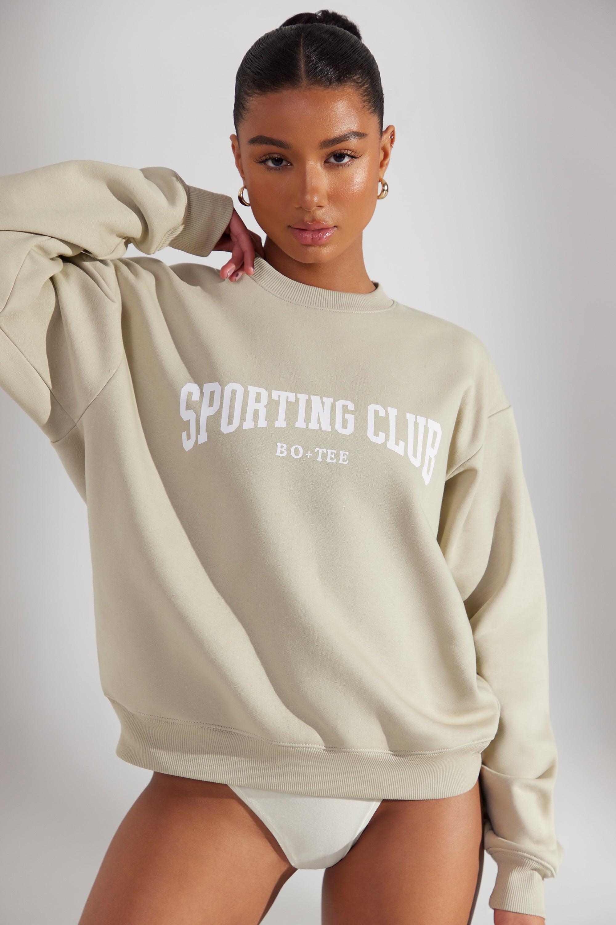 Oversized Sweatshirt in Limestone Product Image