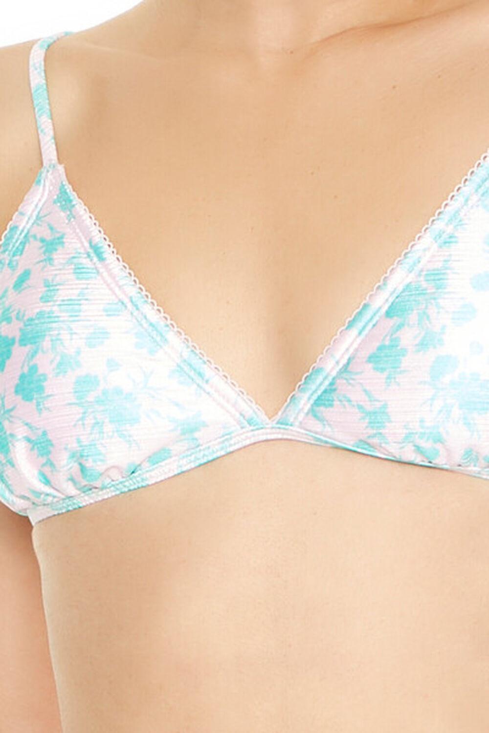 Floral Print Triangle Bikini Top | Forever 21 Product Image