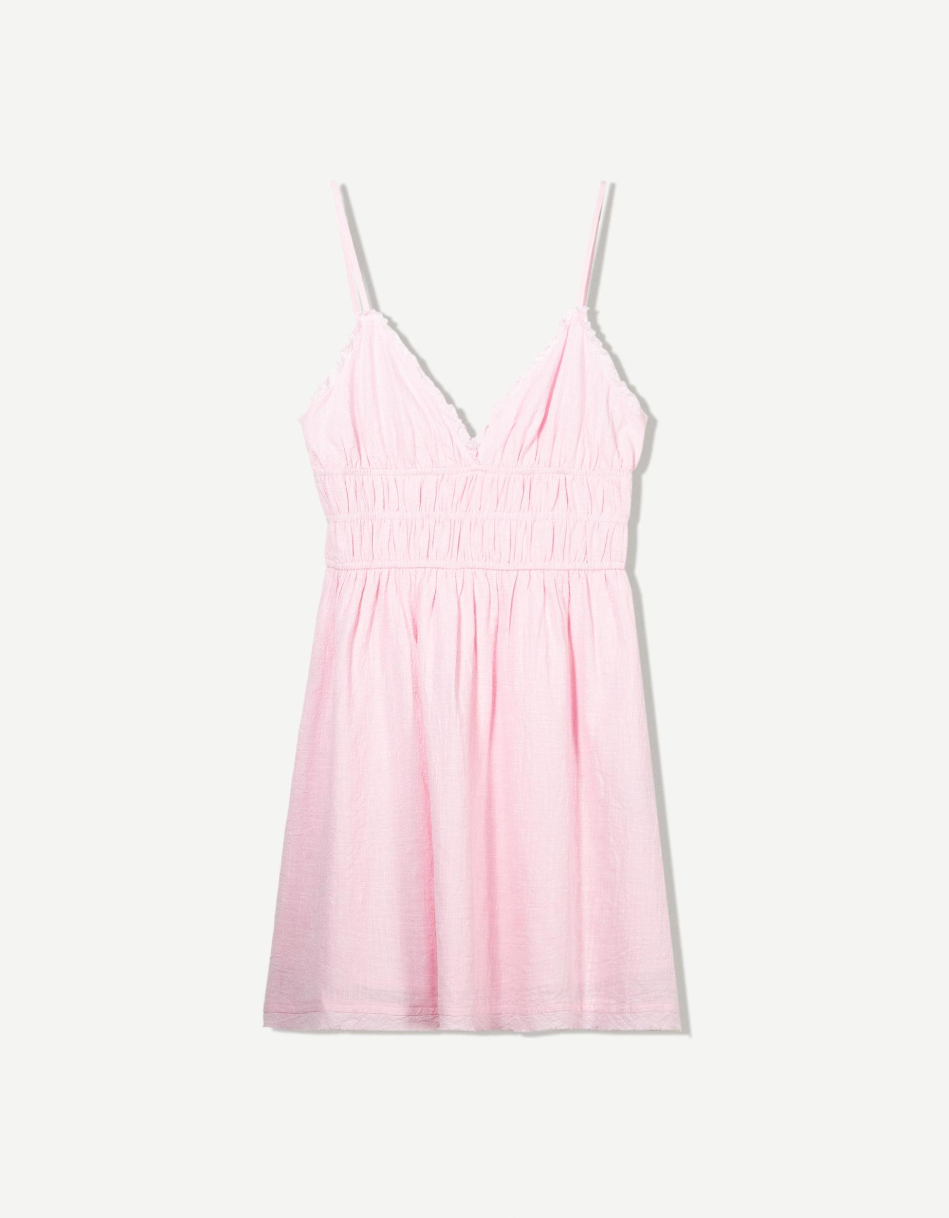 Ruffled rustic mini dress Product Image