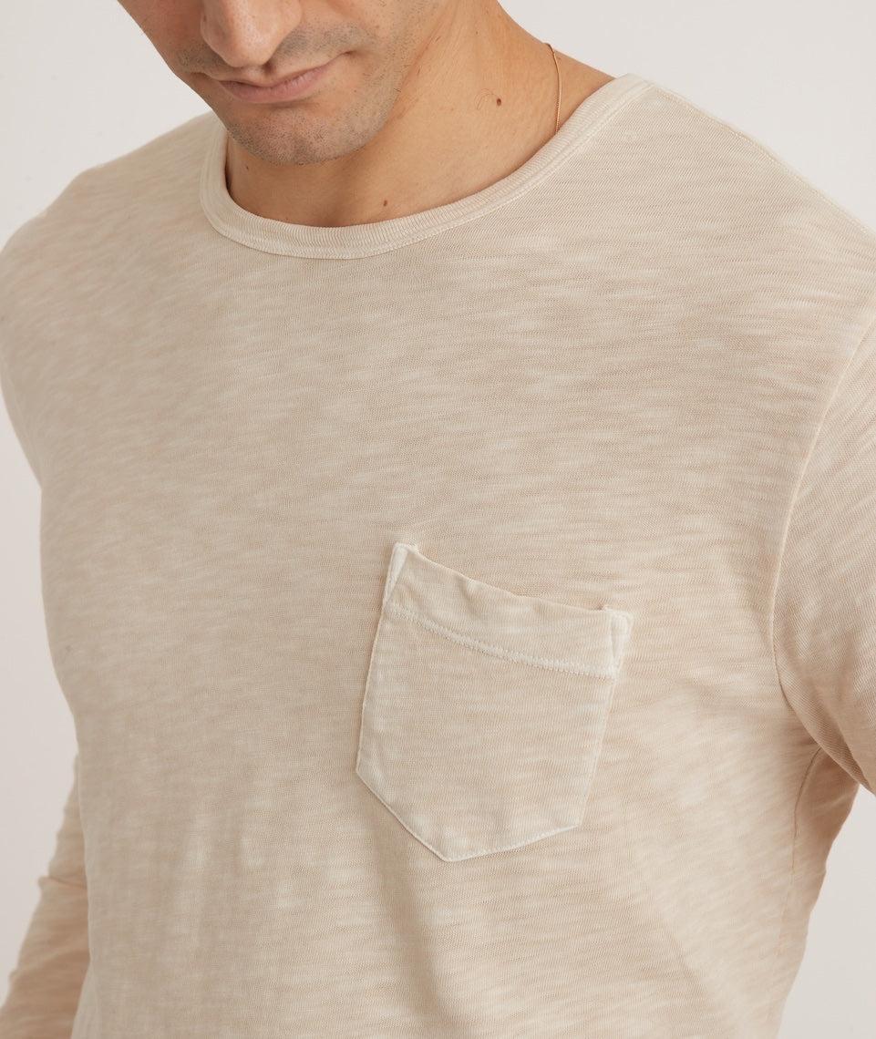 Vintage Heavy Slub Long Sleeve Pocket Tee Product Image