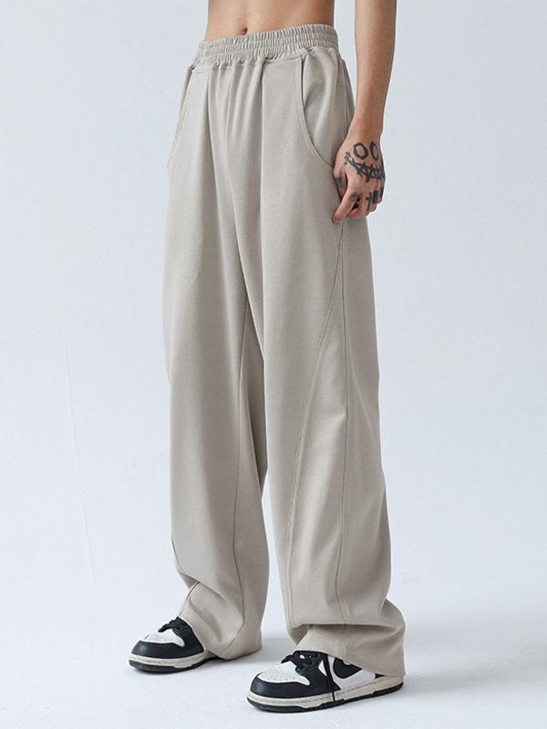 Men's Paneled Loose Casual Pants Product Image