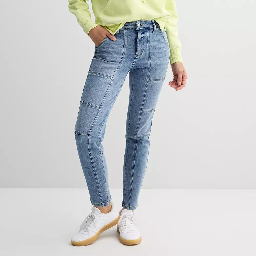 Women's Sonoma Goods For Life® Slim Fit Utility Pants, Size: 16, Light Blue Product Image