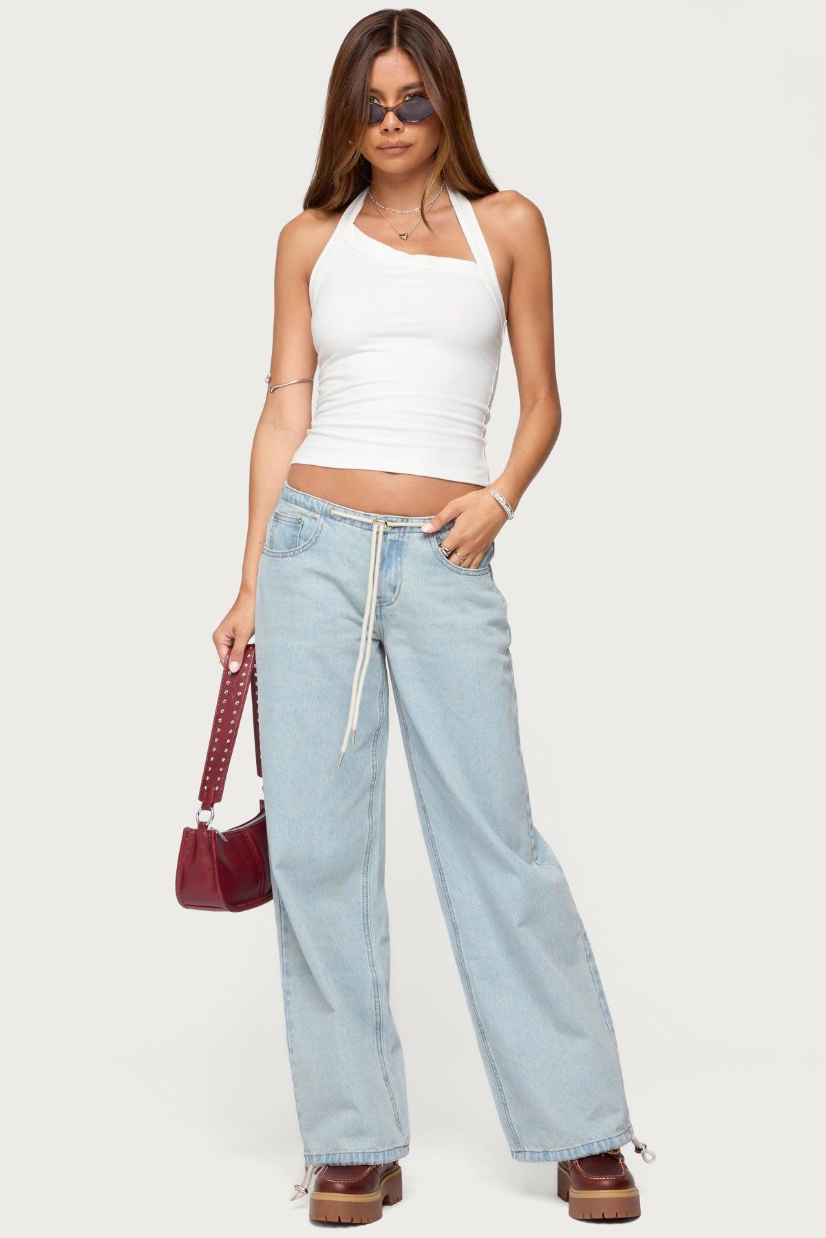 Kylan Asymmetric Halter Top Product Image