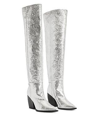 Reina Metallic Boot ALLSAINTS Product Image