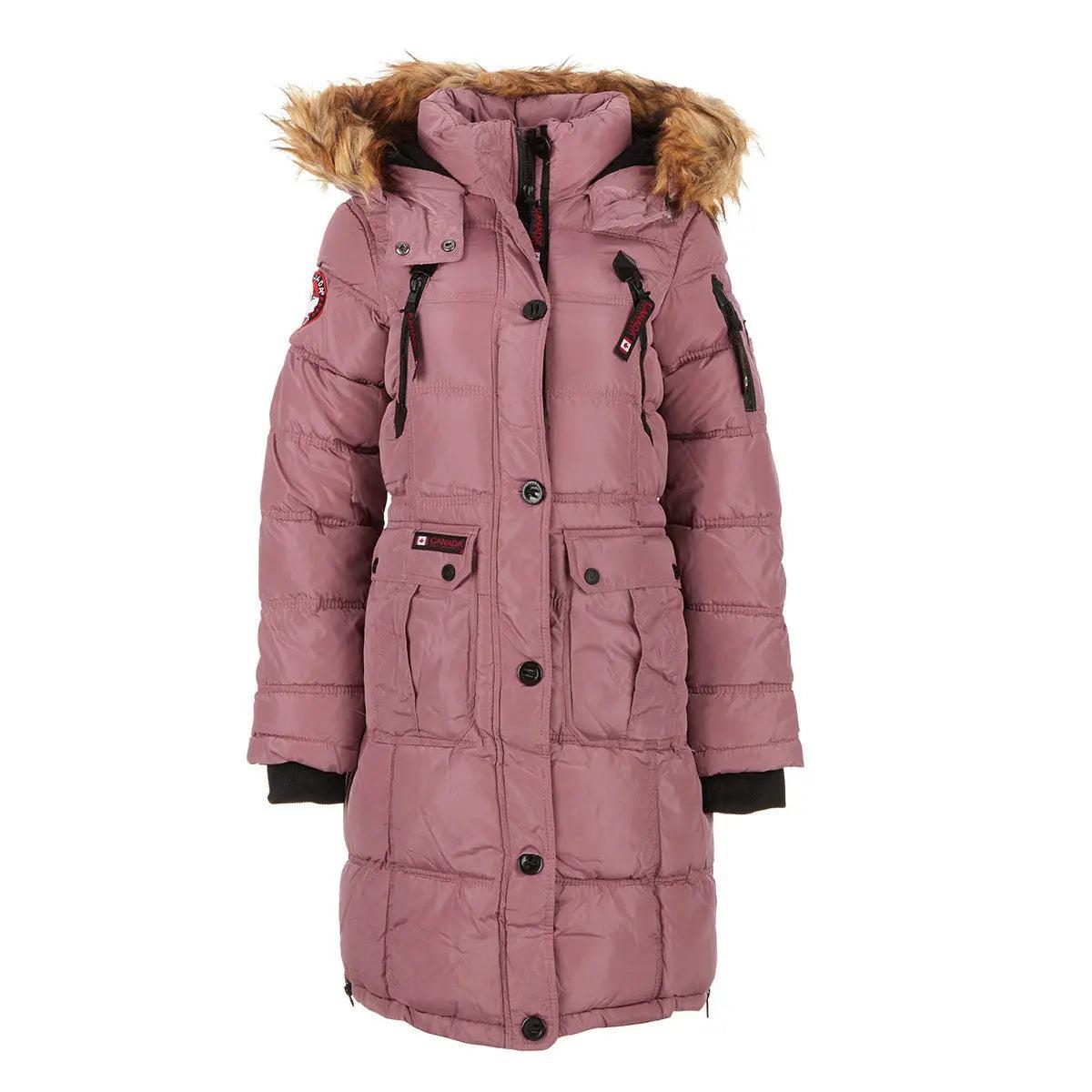 Canada Weather Gear Women's Long Puffer with Sherpa Lined Hood Product Image