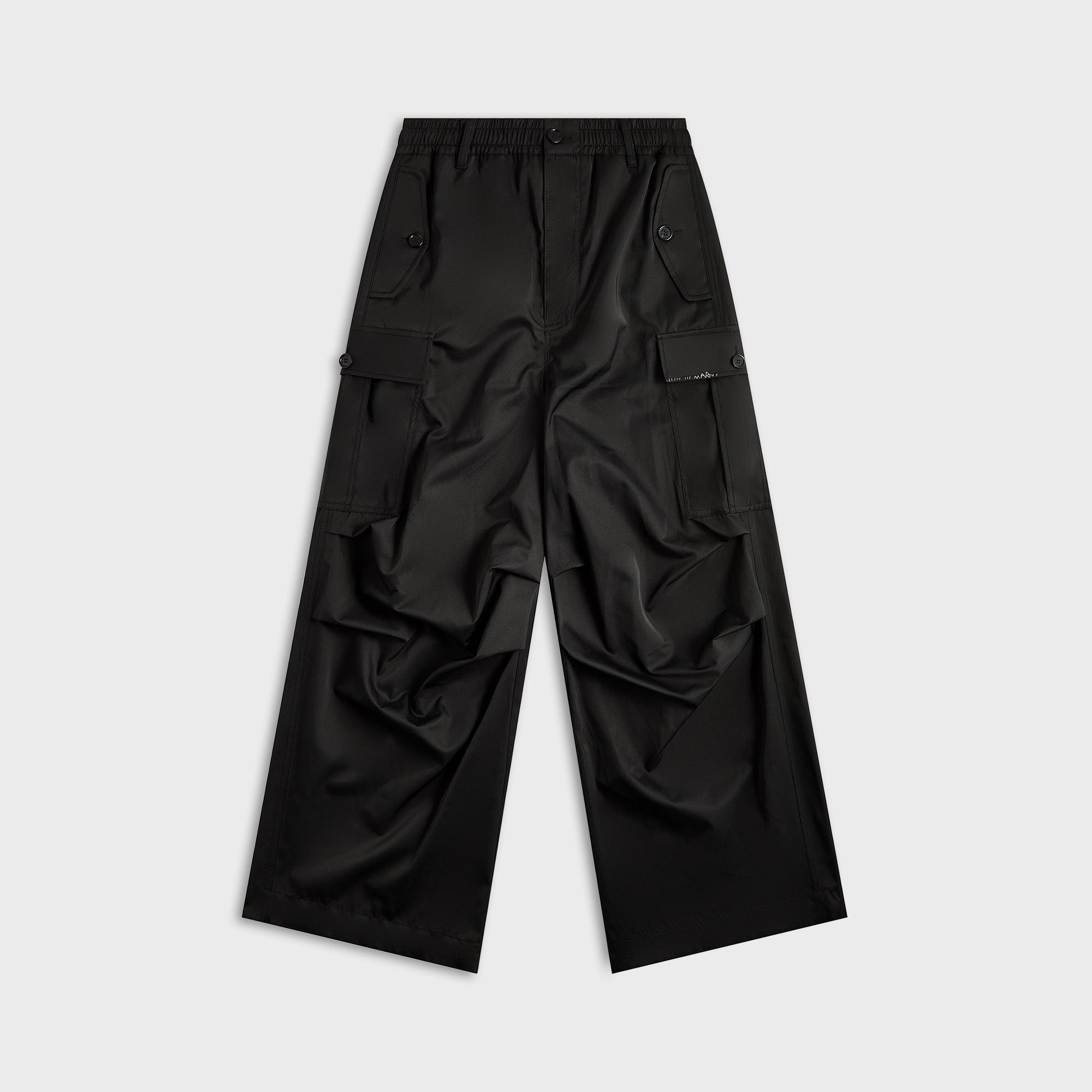 Marni Drawstring Cargo Workwear Gabardine Pant - Black Male Product Image