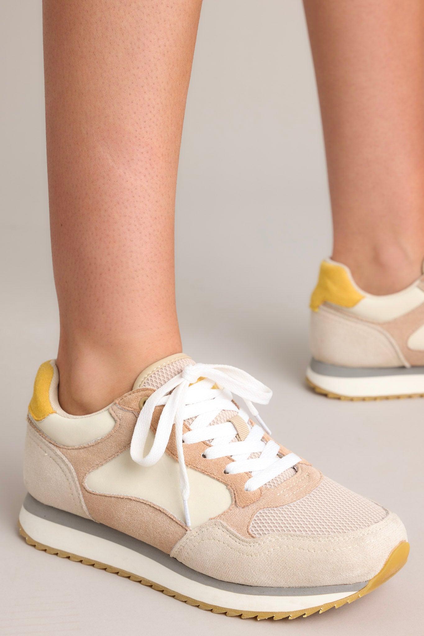 It's A Necessity Taupe Sneakers Product Image