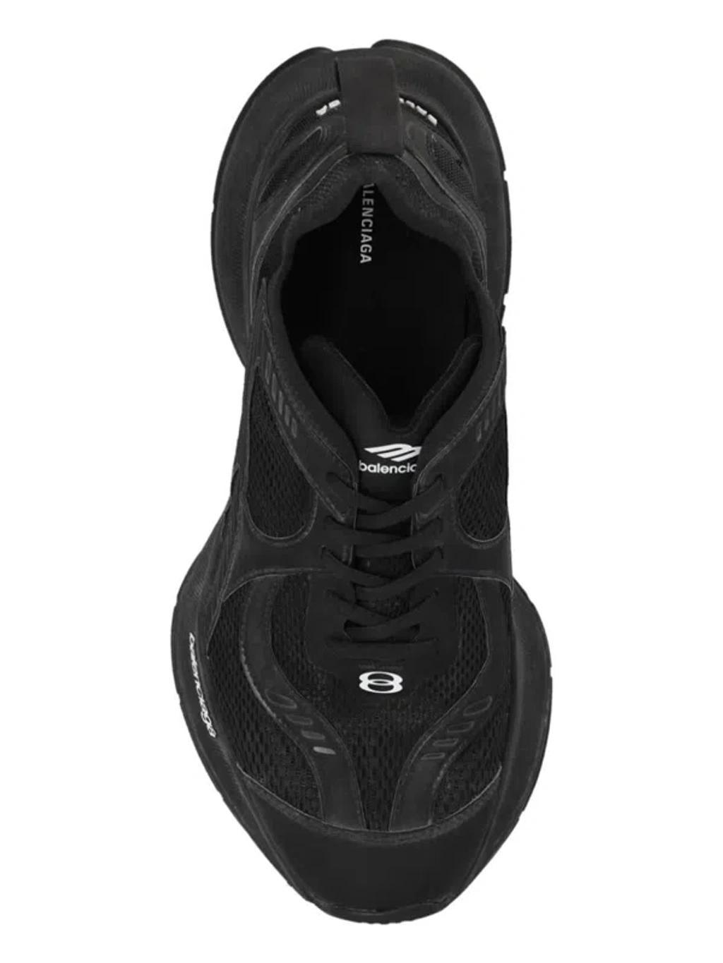 BALENCIAGA Black Mesh And Rubber Circuit Sneakers Product Image