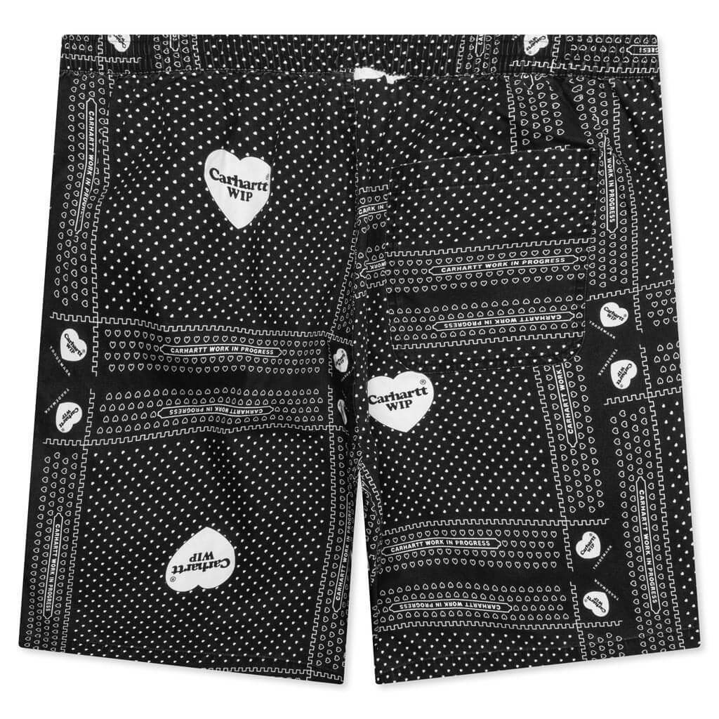 Heart Bandana Short - Black Male Product Image