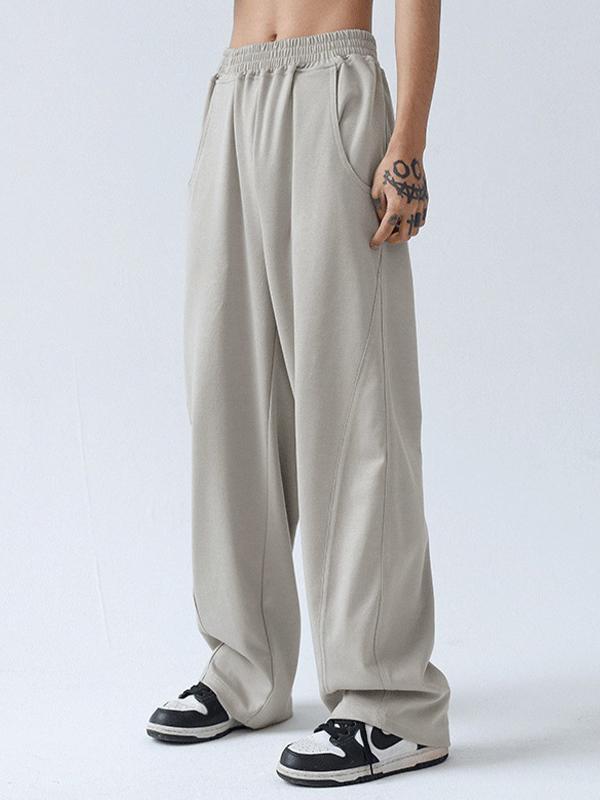 Men's Paneled Loose Casual Pants Product Image