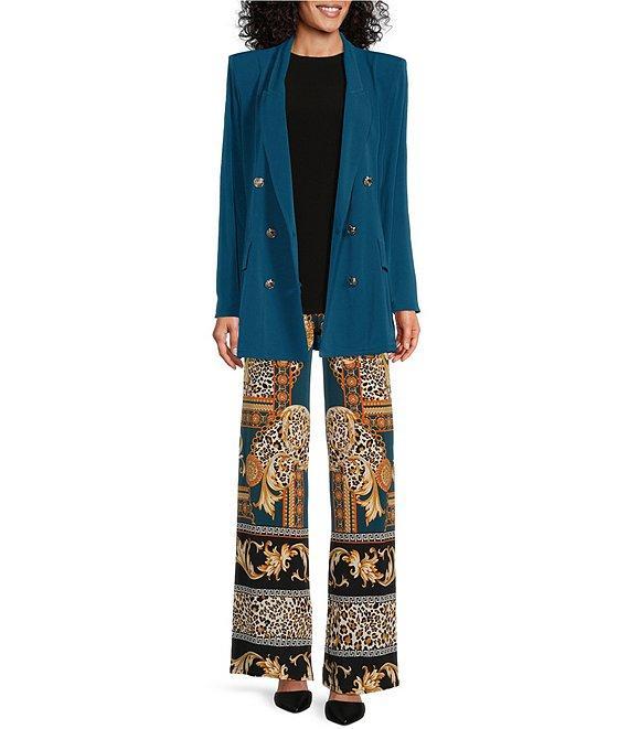 Eva Varro Solid Knit Jersey Crew Neck Sleeveless Top Product Image