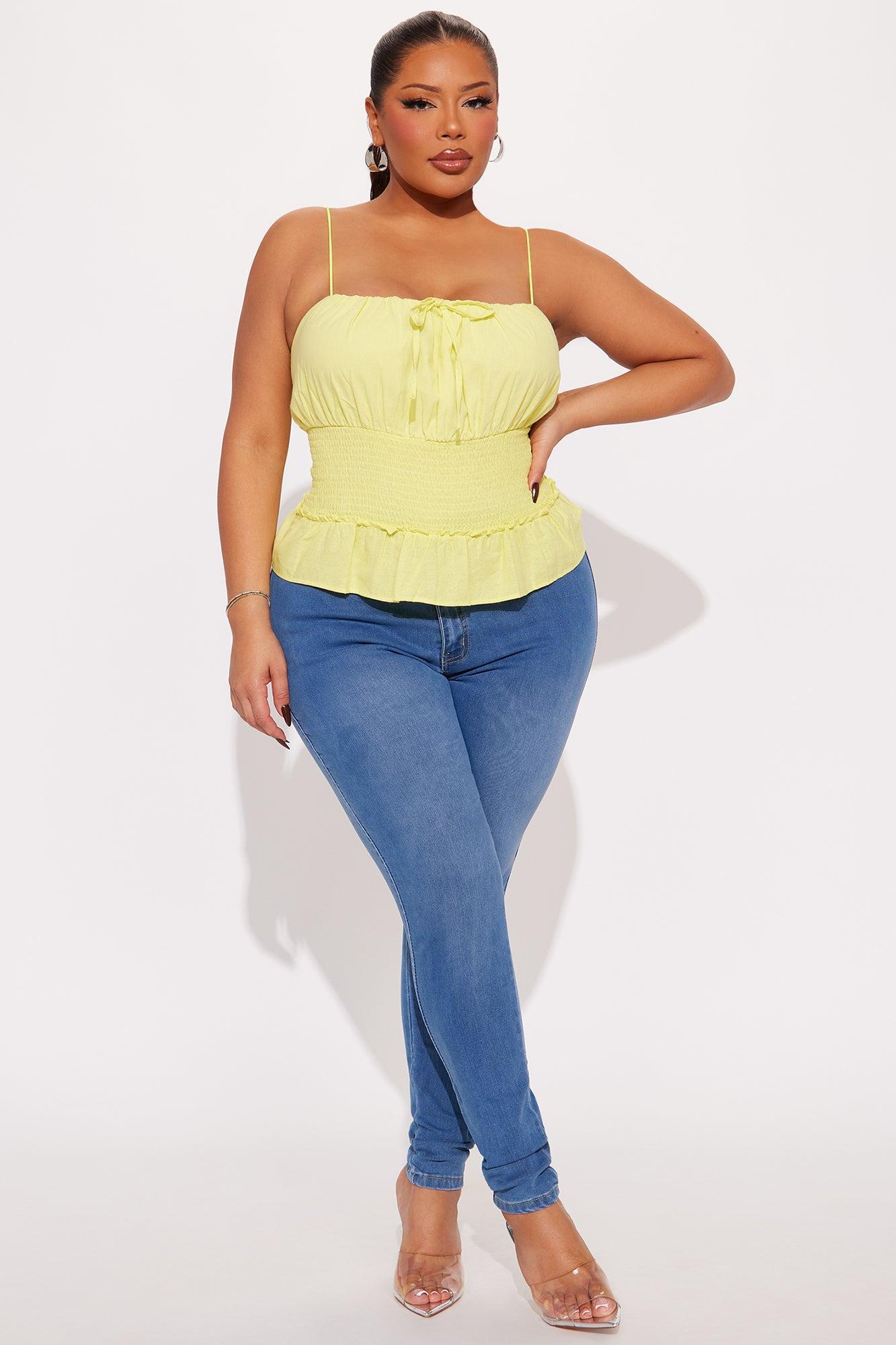 Effortlessly Cute Top - Yellow Product Image