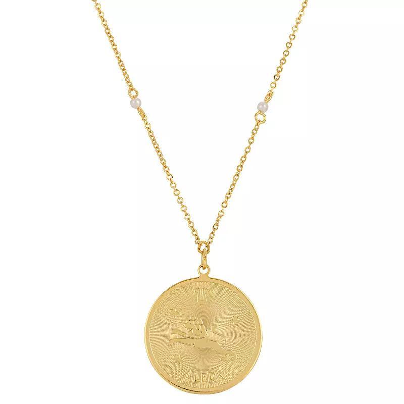 1928 Gold-tone Sagittarius Pendant Necklace, Womens, January Product Image