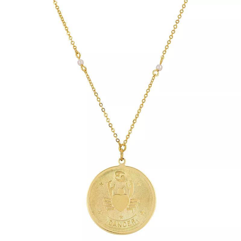 1928 Gold-tone Sagittarius Pendant Necklace, Womens, January Product Image