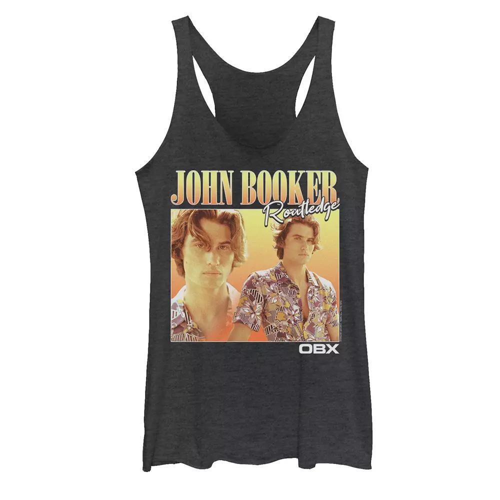 Juniors' Outer Banks John Booker Routledge Portrait Graphic Tank Top, Girl's, Size: Medium, Black Grey Product Image