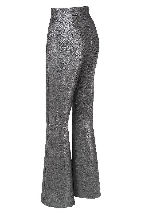 Jas Silver Kick Flare Trousers Product Image