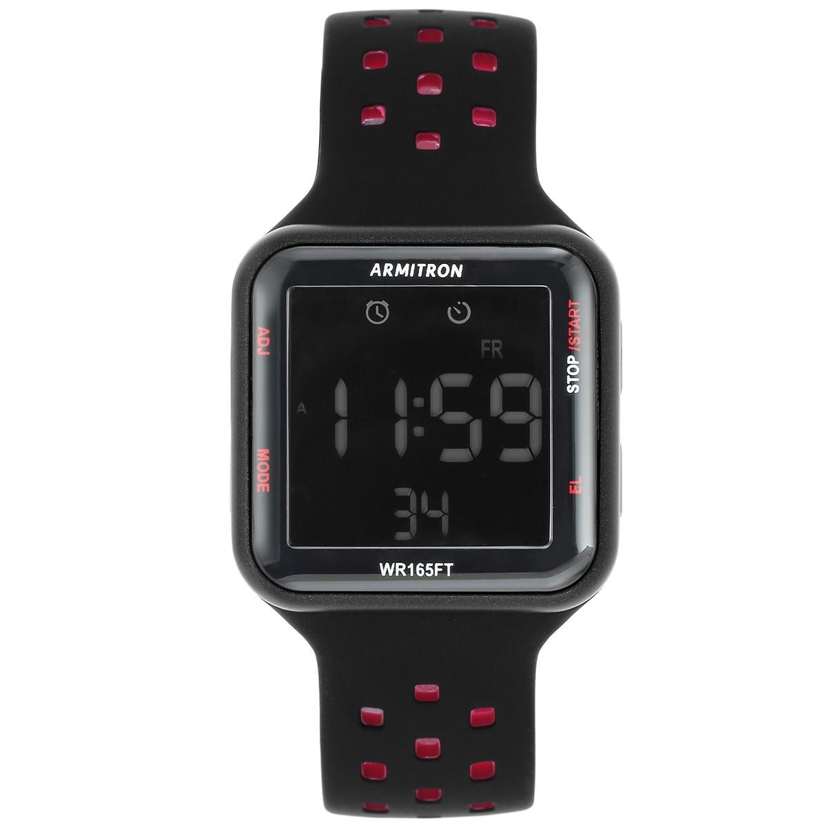 Armitron Digital Chronograph Sport Watch - Size: MEDIUM, Mens, Black Product Image